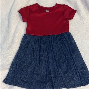 Girl’s Wonder Nation Red/Blue Dress